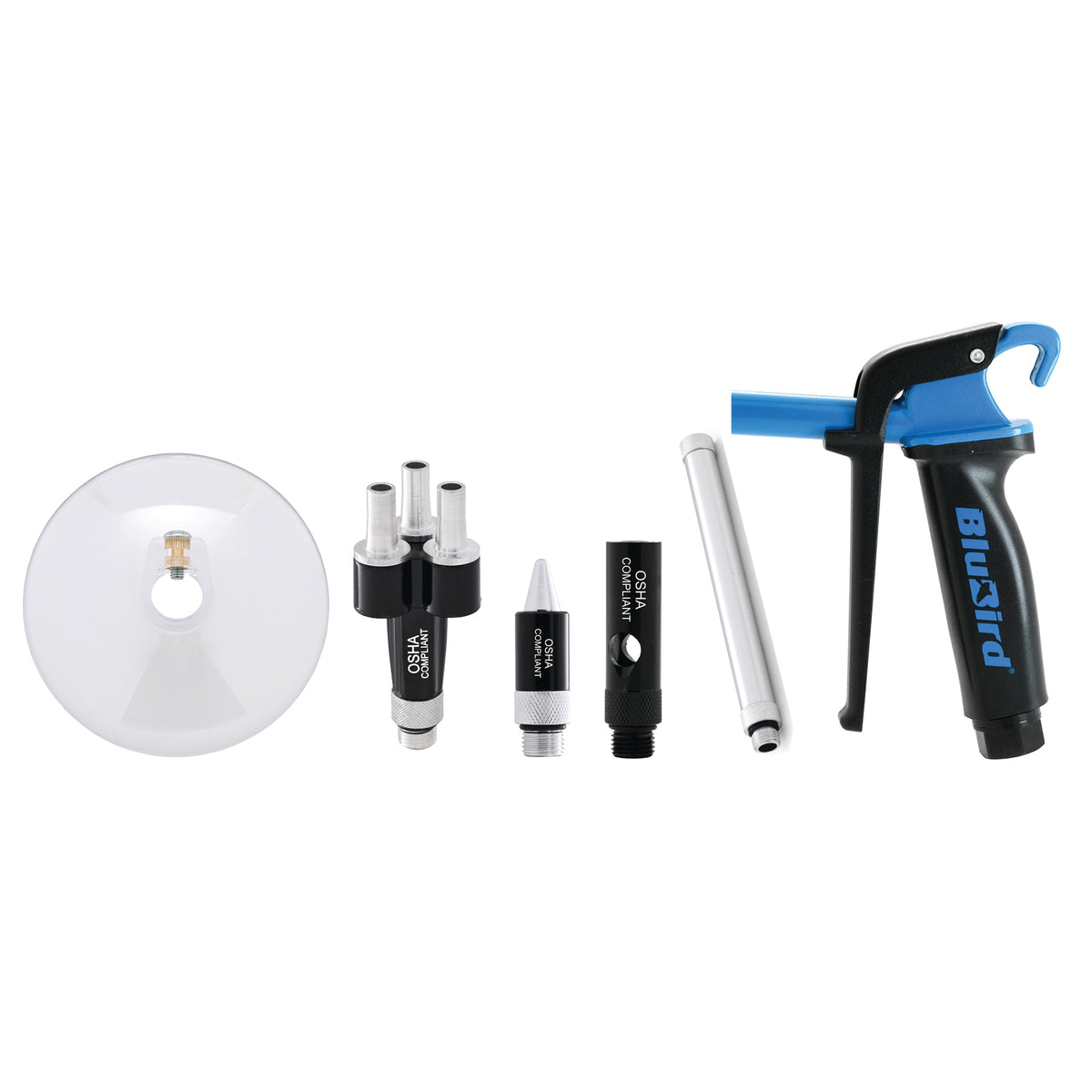 BluBird HF2 6-Pc Air Blow Gun Kit