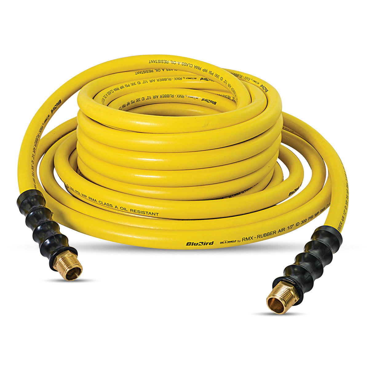 OilShield Rubber Air Hose Assembly 1/2" x 50'