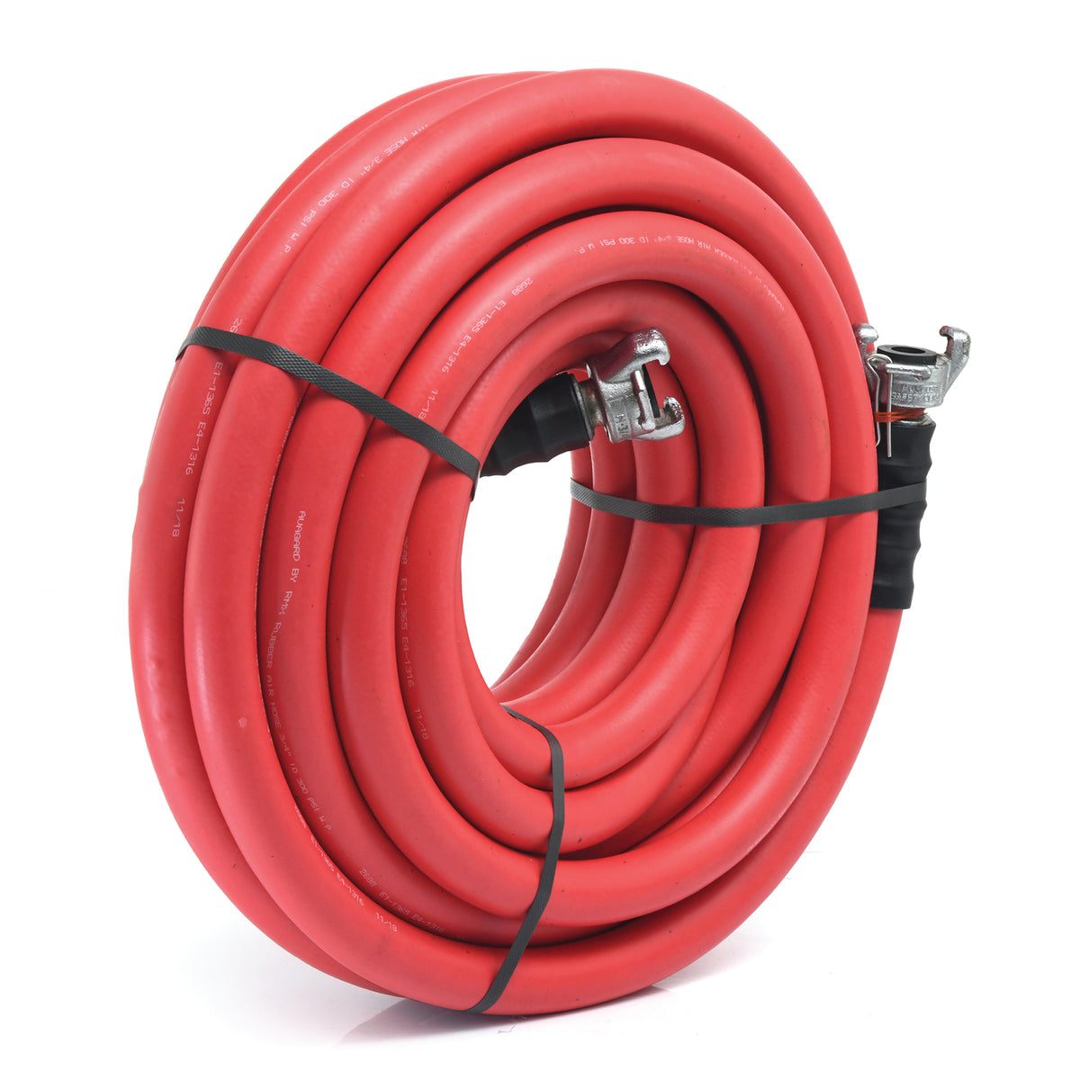 Tuyau de marteau-piqueur en caoutchouc 3/4" x 50' - Rouge