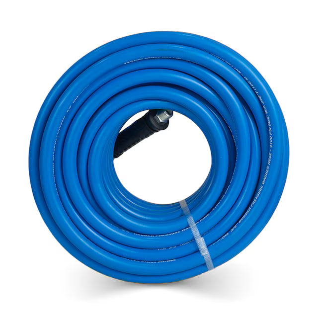 ToughTek 1/2" Aramid Braided Pressure Washer Hose 4000PSI, Non Marking, MNPT Fixed + Swivel (Hot/ Cold Water)