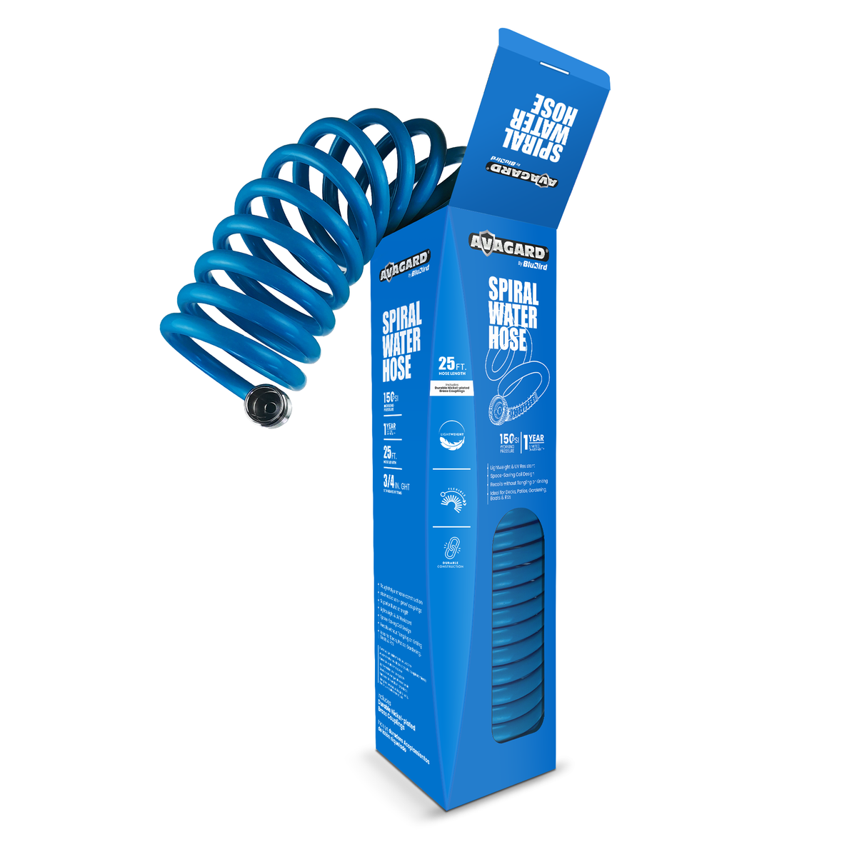 Avagard Recoil Water Hose 3/8" X 50' blue