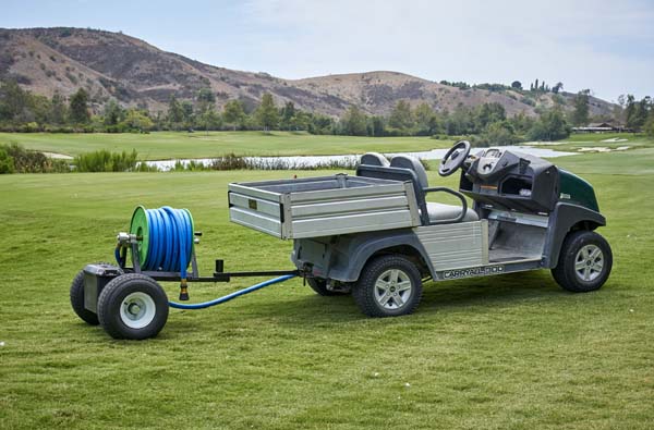 Chariot de tuyau de jardin de luxe Underhill 1" avec dévidoir, jusqu'à 38 m de tuyau (HC-HT-100-K)
