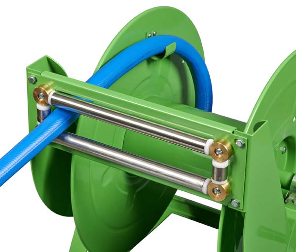 Chariot de tuyau de jardin de luxe Underhill 1" avec dévidoir, jusqu'à 38 m de tuyau (HC-HT-100-K)