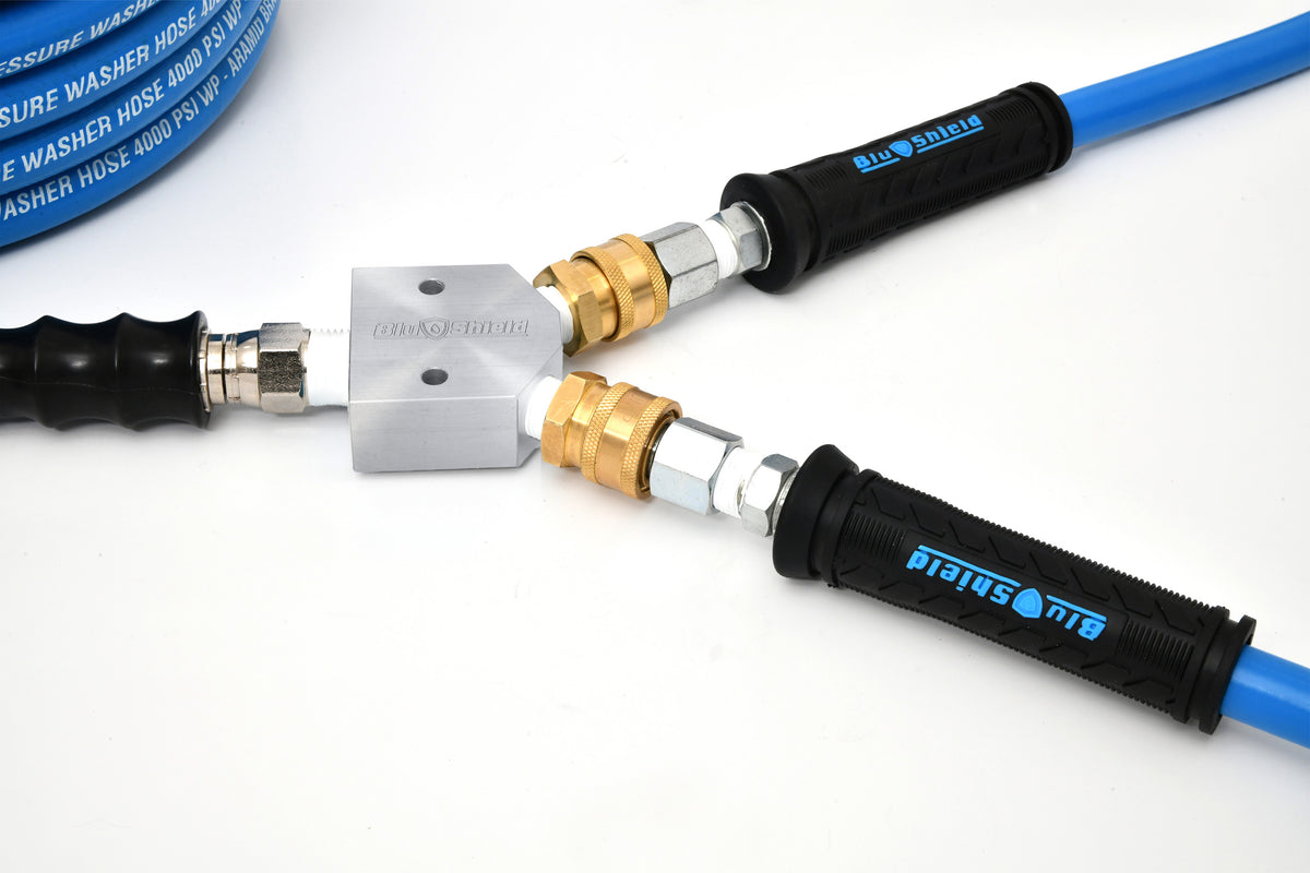 Blu Shield U-BLoX 3812 – High-Pressure 3/8” & 1/2” NPT Connection Kit | 6,000 PSI | ToughTek Hose