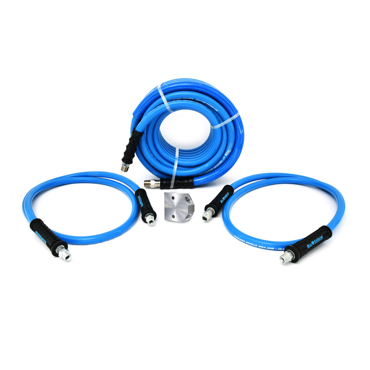 Blu Shield U-BLoX 3812 – High-Pressure 3/8” & 1/2” NPT Connection Kit | 6,000 PSI | ToughTek Hose