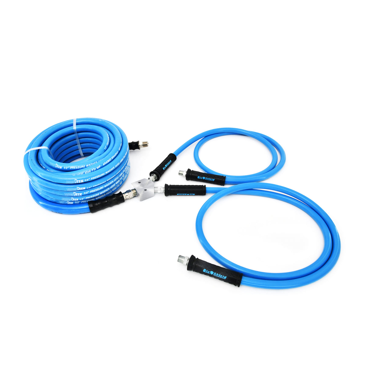 Blu Shield U-BLoX 3812 – High-Pressure 3/8” & 1/2” NPT Connection Kit | 6,000 PSI | ToughTek Hose