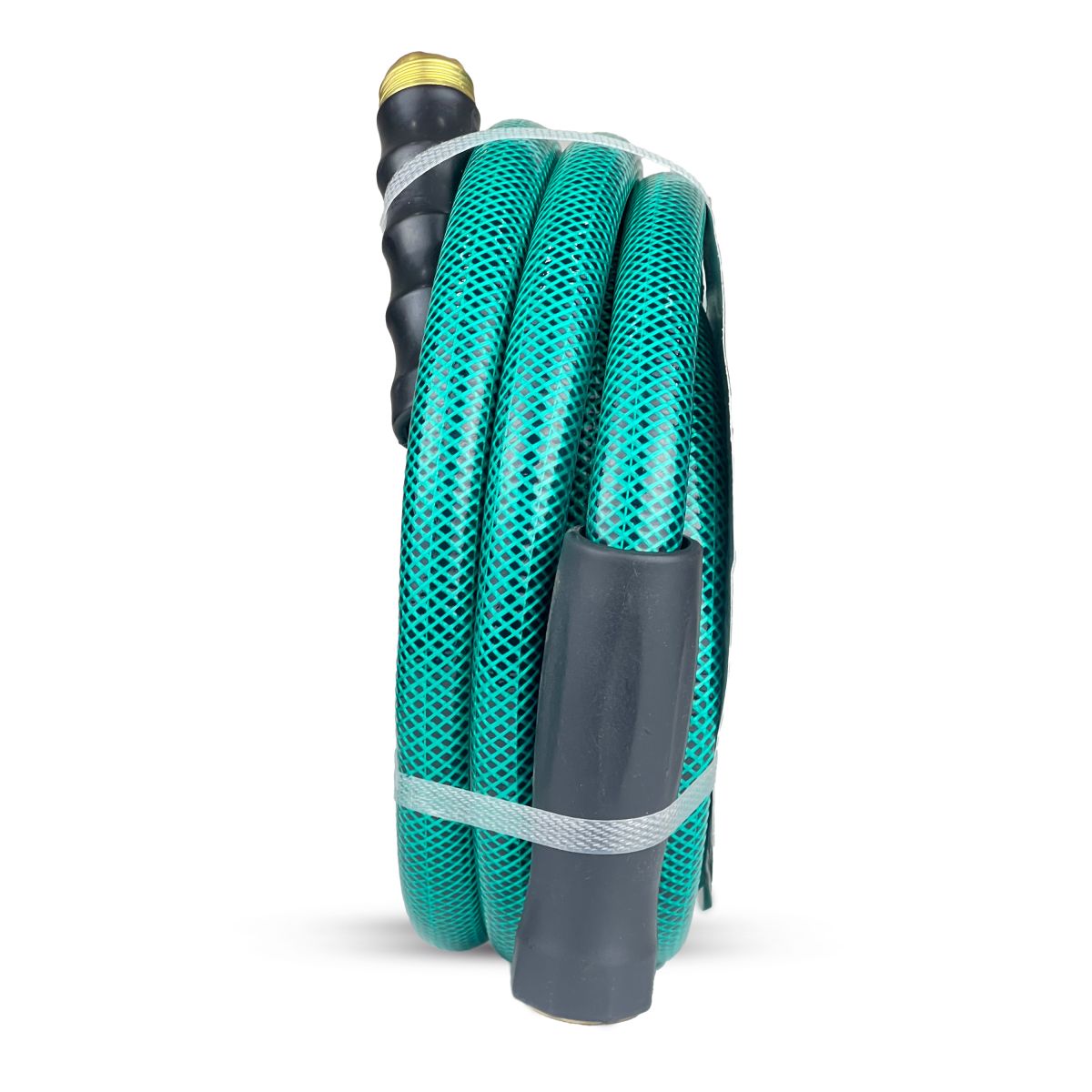 Tuyau d'arrosage PVC Avagard 5/8" X 15', raccords GHT mâle et femelle 3/4". Pression d'éclatement 500 PSI. Comprend une rondelle supplémentaire et un réducteur de pliage. Lot de 2.