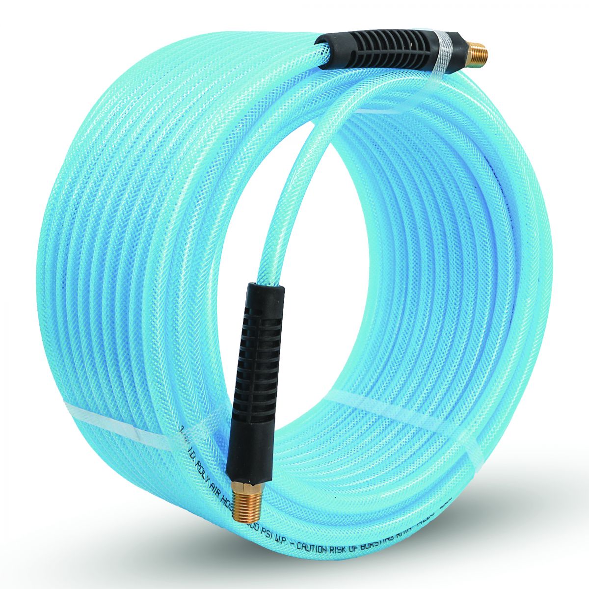 BluBird 3/8” x 50’ Poly Air Hose with Fast FiX™ Field Repairable Fitting & Quick Connect Coupler