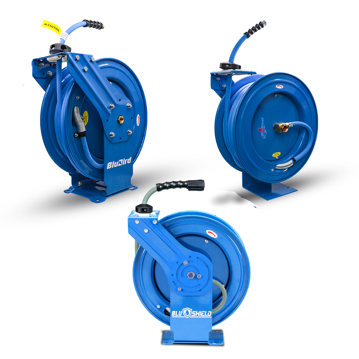 3-in-1 Garage Pro Hose Reel Kit — Air | Water | Pressure Cleaning