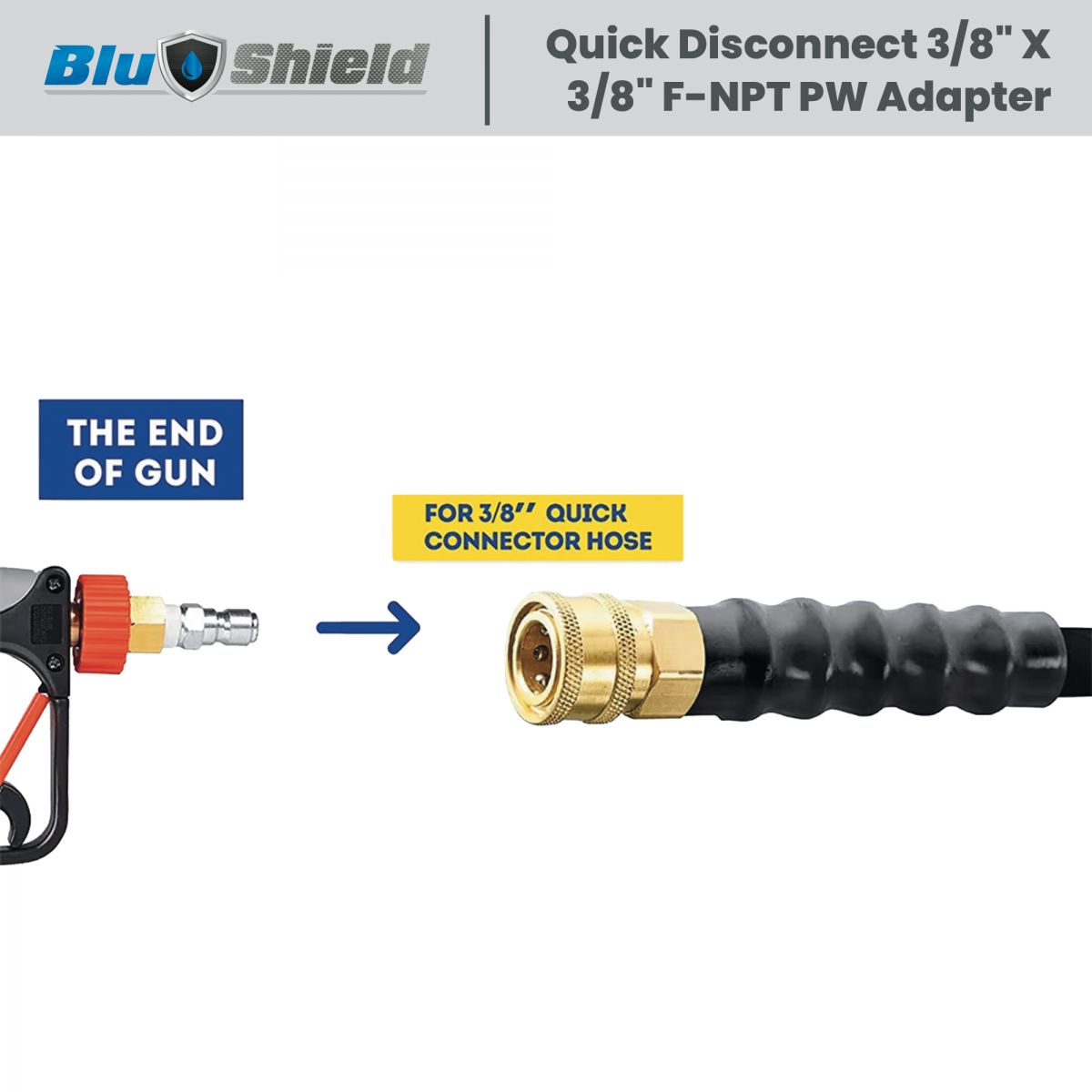 1/4 In Quick-Disconnect Socket X 1/4 In FPT Pressure Washer Adapter