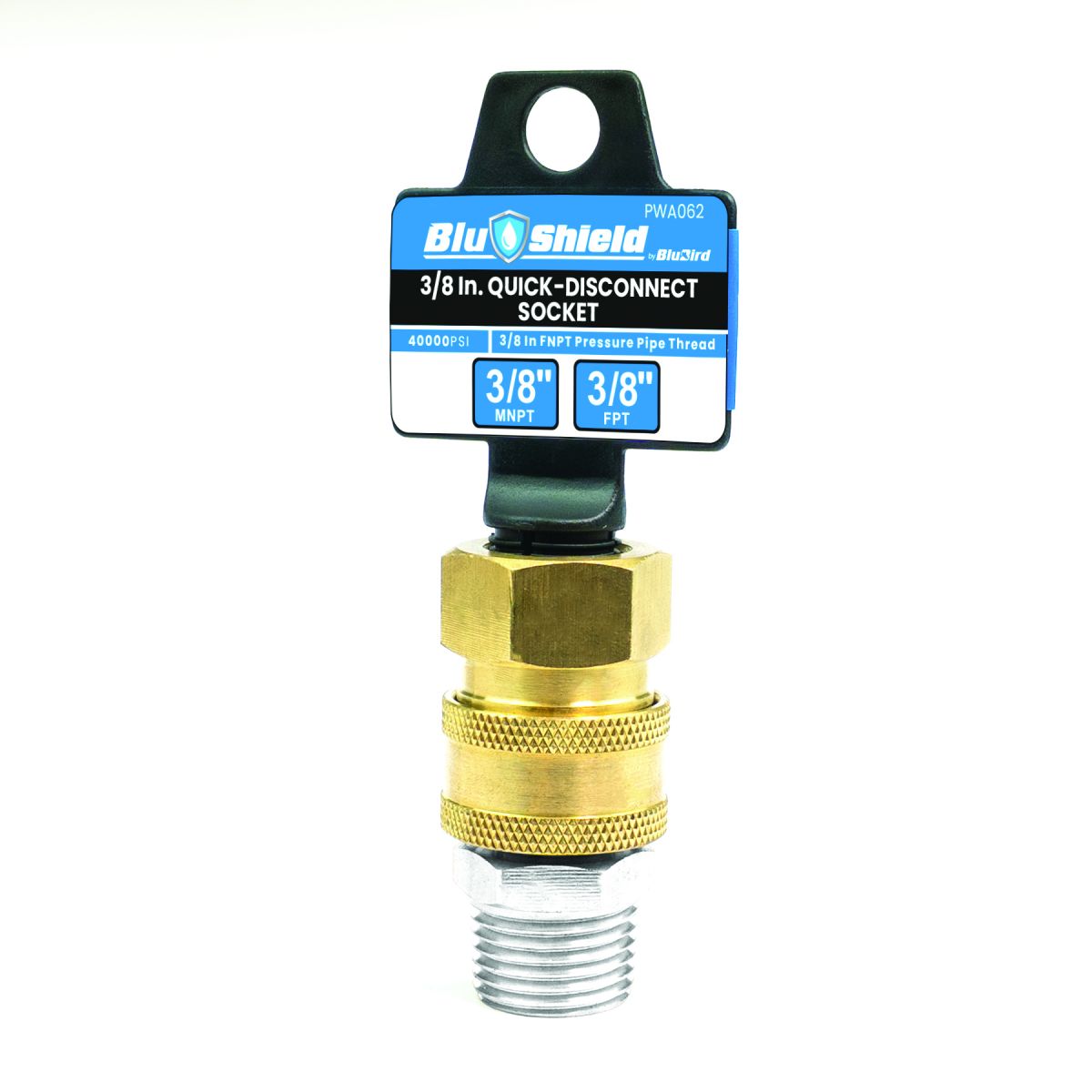 3/8" Quick Disconnect Male Plug X 3/8" Female Pipe Thread Pressure Washer Adapter