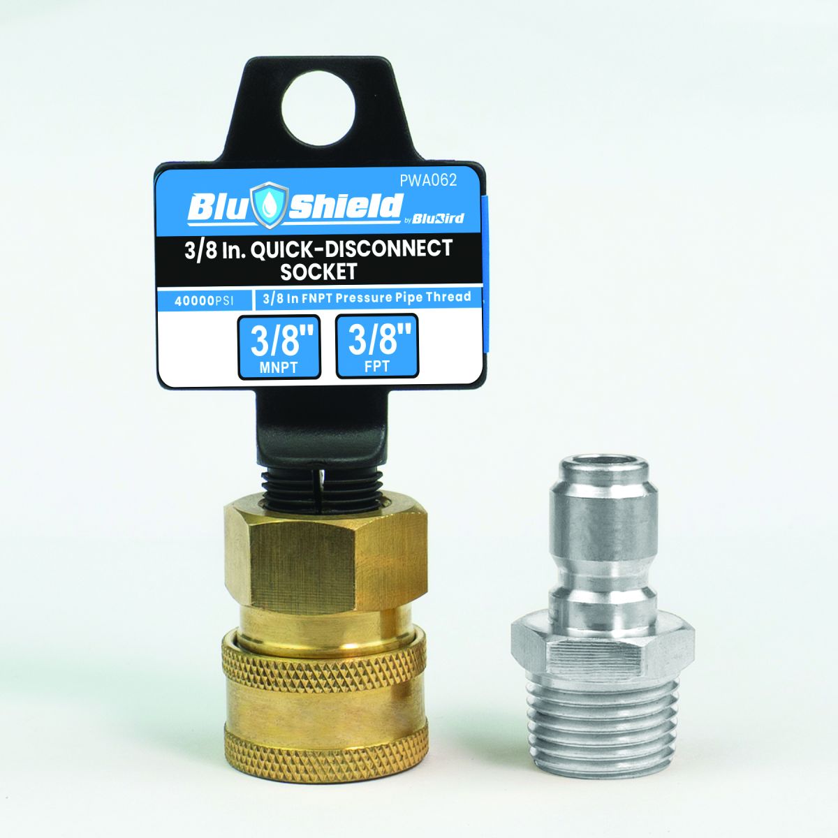 3/8" Quick Disconnect Male Plug X 3/8" Female Pipe Thread Pressure Washer Adapter