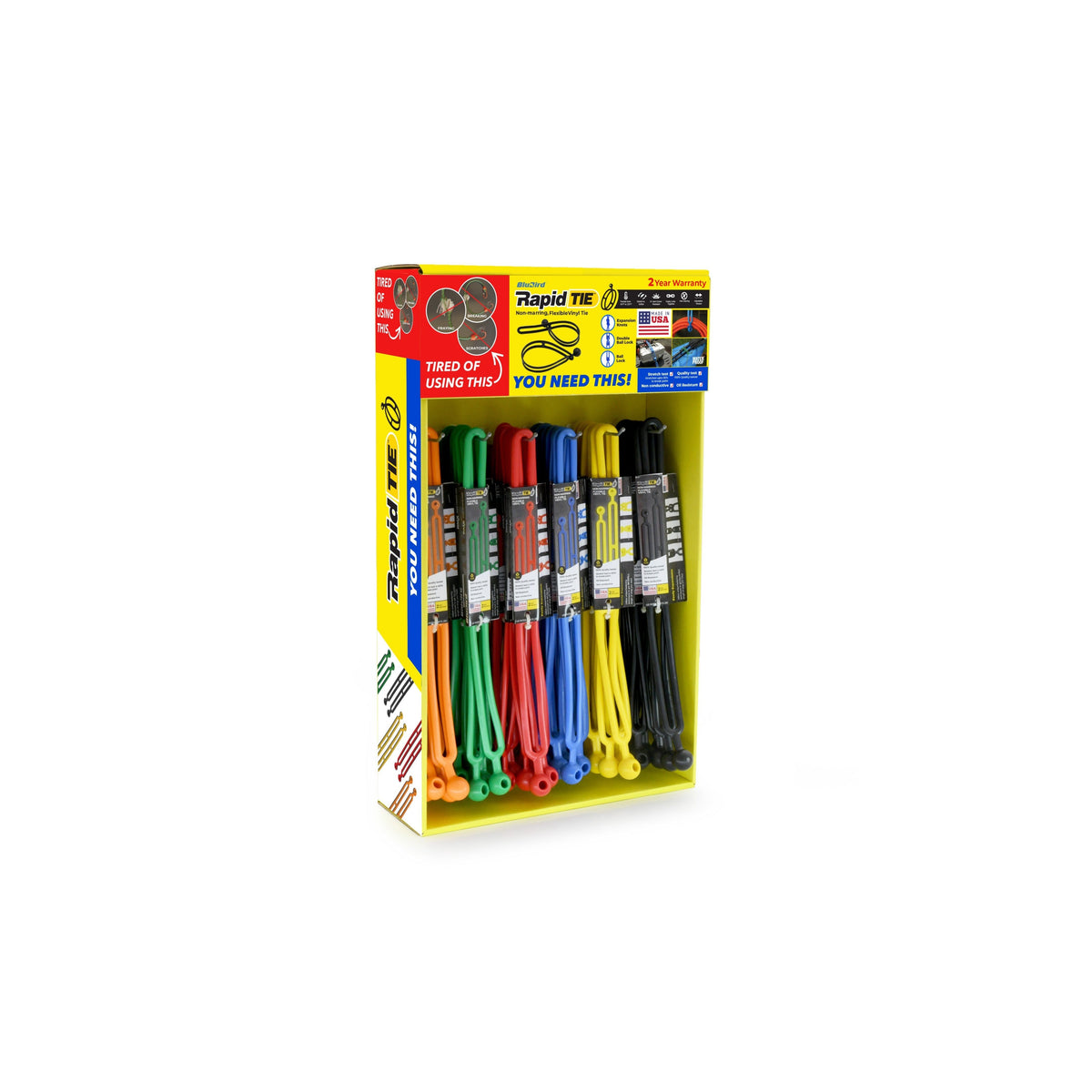 Rapid Tie Wing Rack Displayer with 48 Mix Pcs
