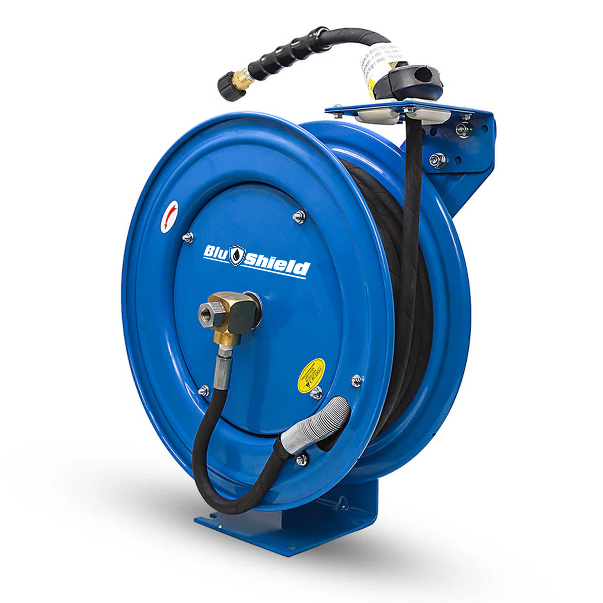 Blu Shield Retractable Pressure Washer Hose Reel M22 Fitting Commercial Grade 3000 PSI