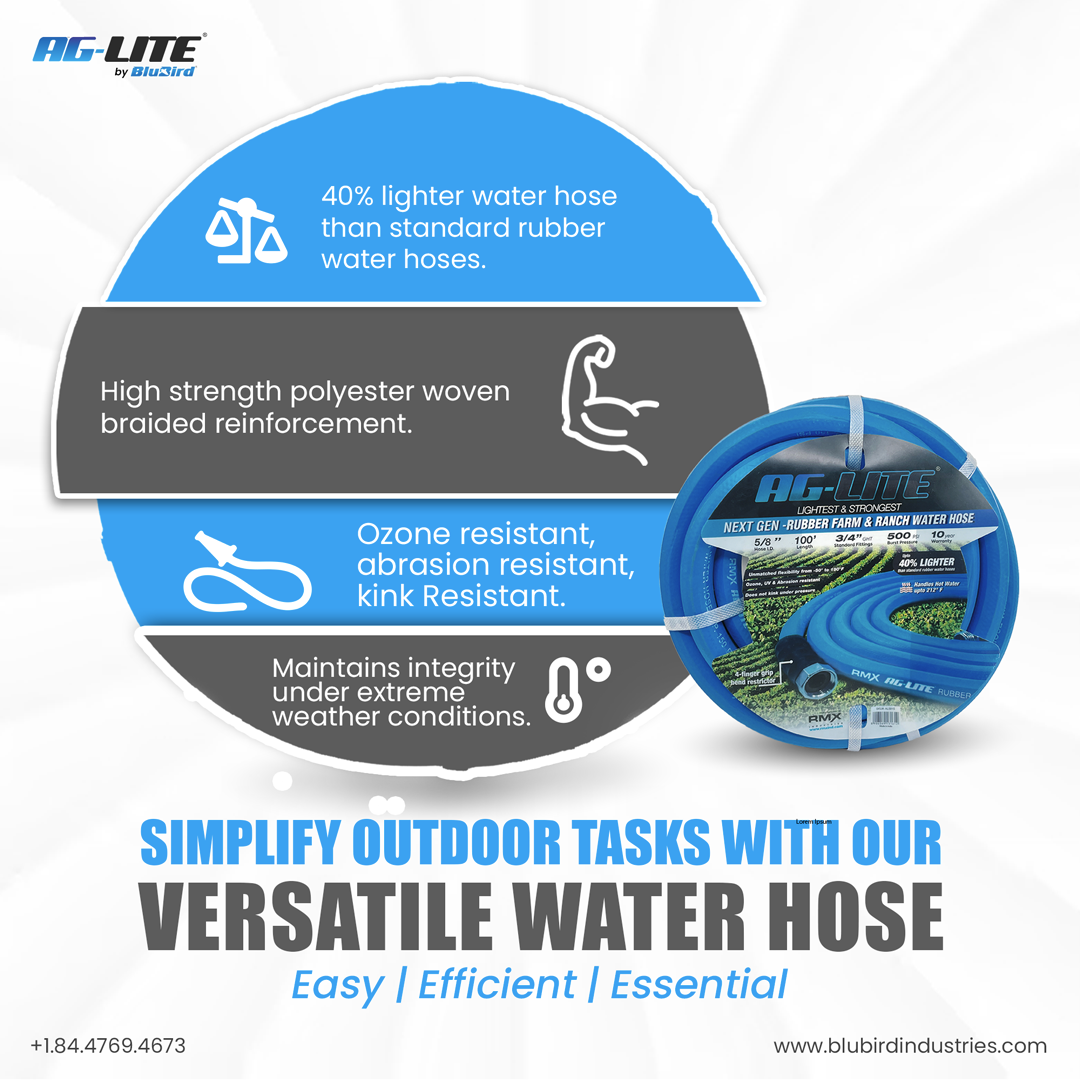 AG-Lite Heavy Duty Water Hose Reel Dual Arm Design Corrosion Resistant Steel