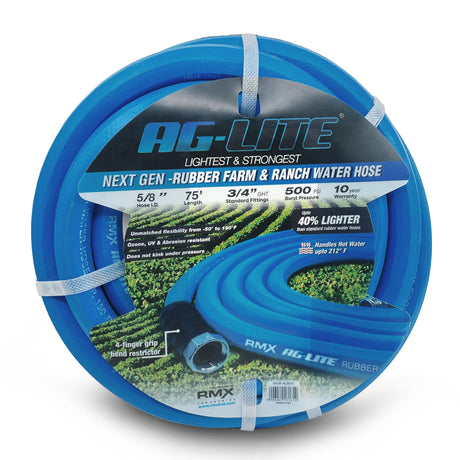 Ag-Lite 5/8" Irrigation Hose – 500 PSI Agriculture-Grade, 100% Rubber