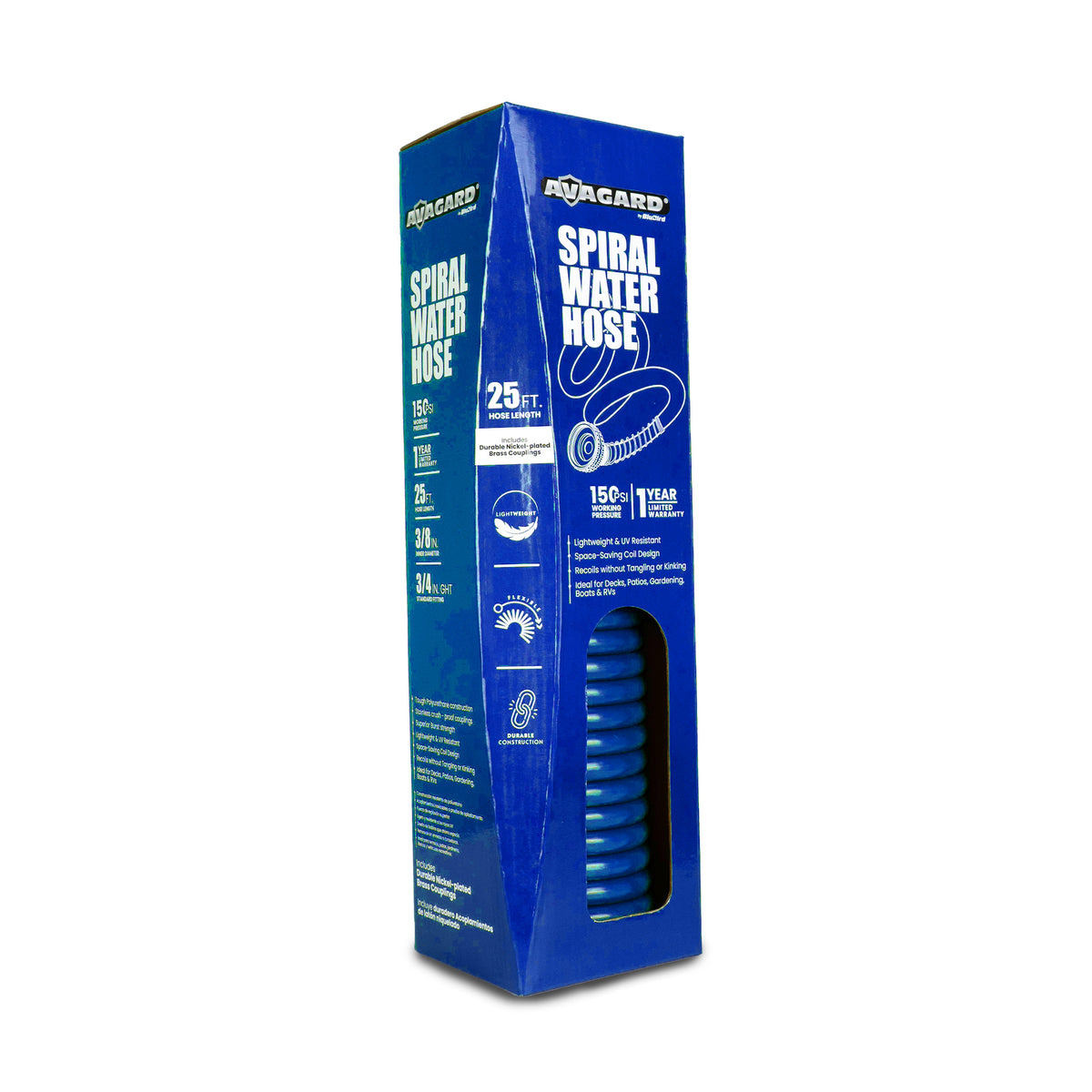 Avagard Recoil Water Hose 3/8" X 50' blue