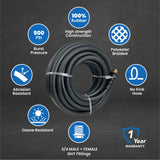 Impulse 5/8" x 100' Heavy-Duty Rubber Water Hose