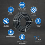 Impulse 5/8" x 50' Rubber Water Hose