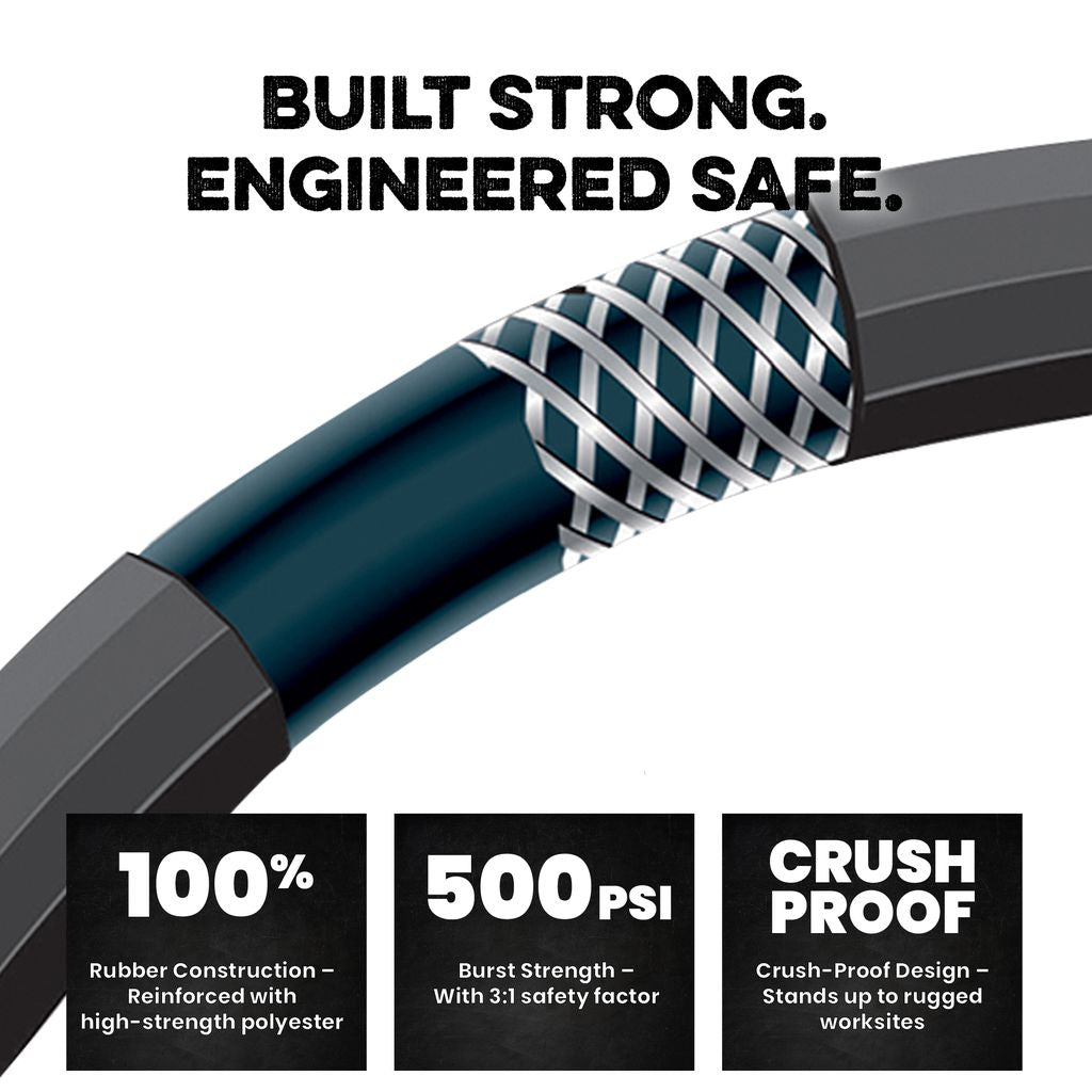 Impulse 5/8" x 50' Rubber Water Hose