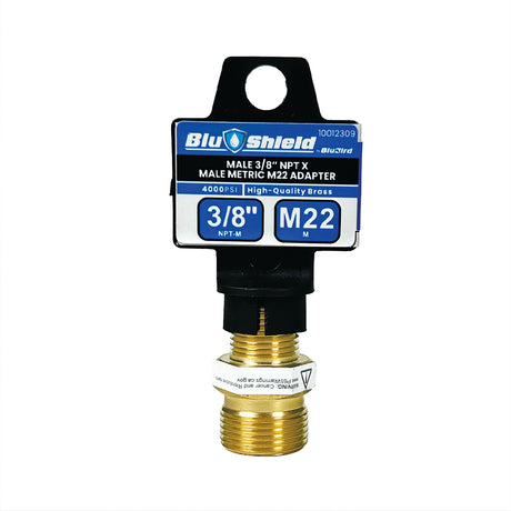 Male Metric x 3/8" Male Pipe