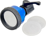 Underhill Proline Gentle Spray Shower Nozzle, Garden Water Hose Sprayer for Watering Plants and Flowers, with Plastic Valve, Includes 3 Stainless Steel Outlet Plates (450, 750 and 1000 Holes)