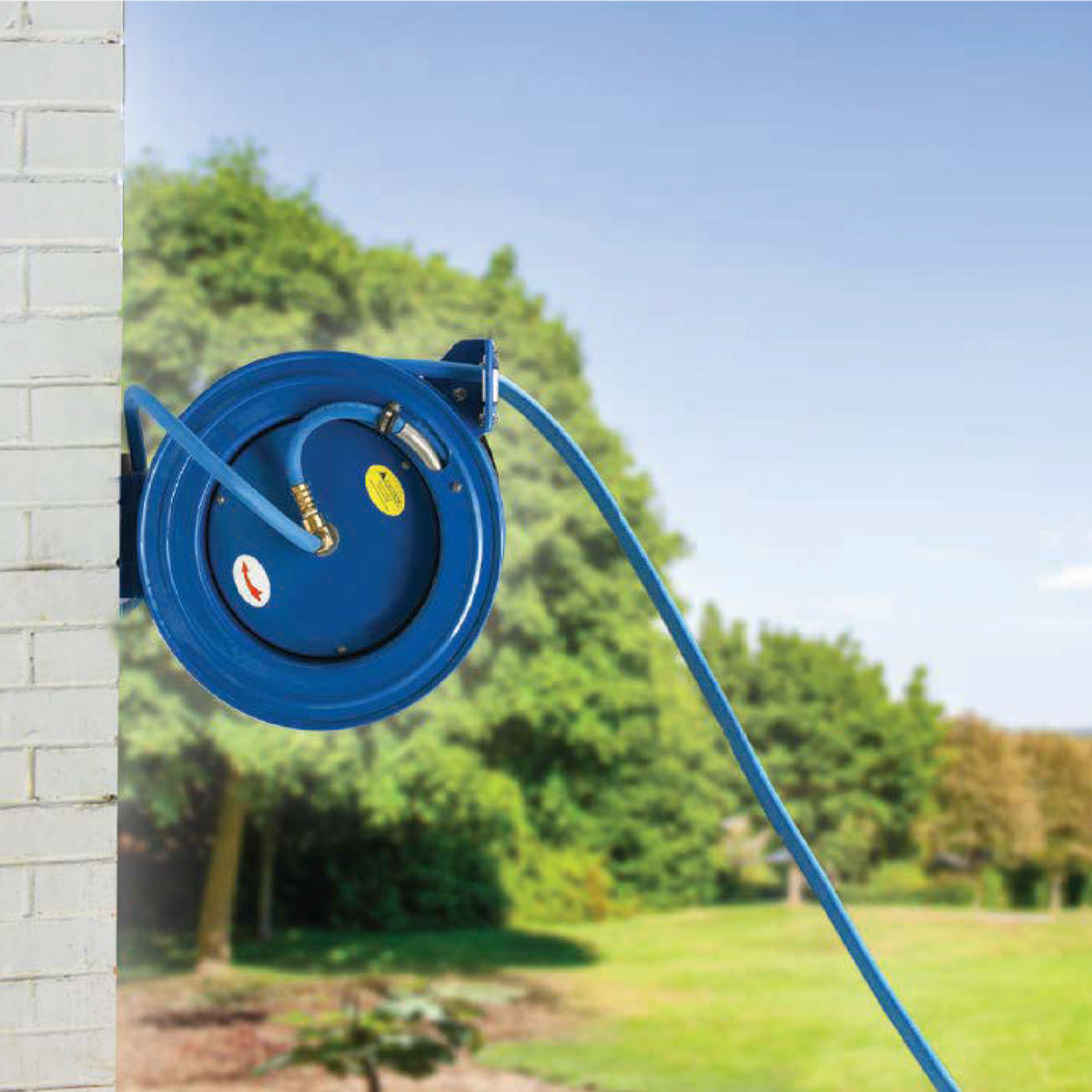 AG-Lite Rubber Water Hose Reel Heavy Duty Single Arm Assembly 1/2" x 50'