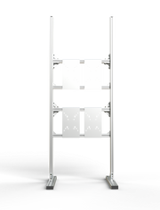 Support de moulinet en aluminium - 4 moulinets