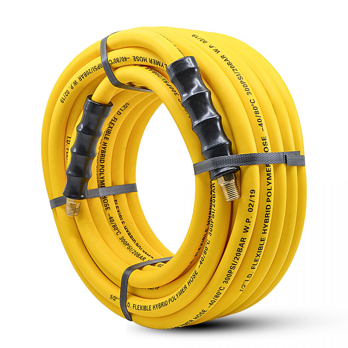 Avagard 1/2" Hybrid Air Hose – Ultra-Light, High-Pressure, Kink-Resistant with Brass Fittings