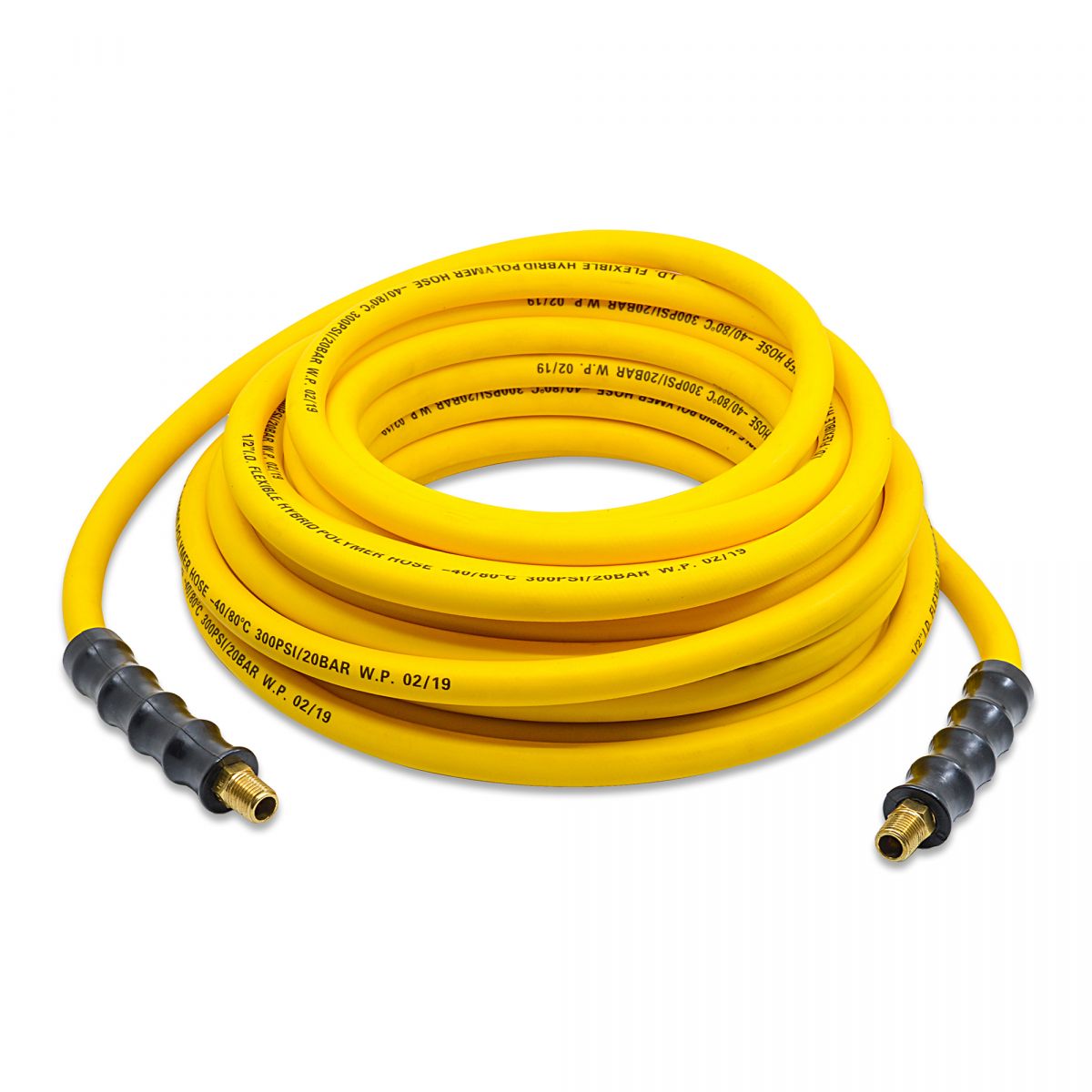 Avagard 1/2" Hybrid Air Hose – Ultra-Light, High-Pressure, Kink-Resistant with Brass Fittings