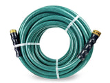 Tuyau d'arrosage PVC Avagard 3/4" X 15', raccords GHT mâle et femelle 3/4". Pression d'éclatement 500 PSI. Comprend une rondelle supplémentaire et un limiteur de pliage. Lot de 2.