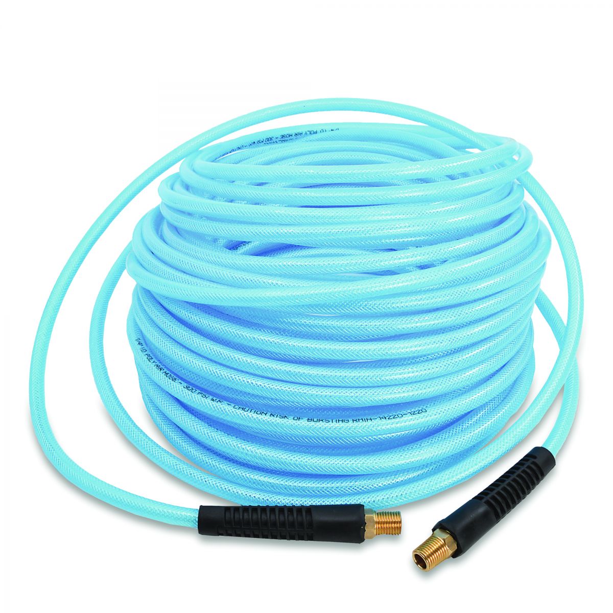BluBird 3/8” x 50’ Poly Air Hose with Fast FiX™ Field Repairable Fitting & Quick Connect Coupler