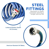 Spiral Water Hose blue