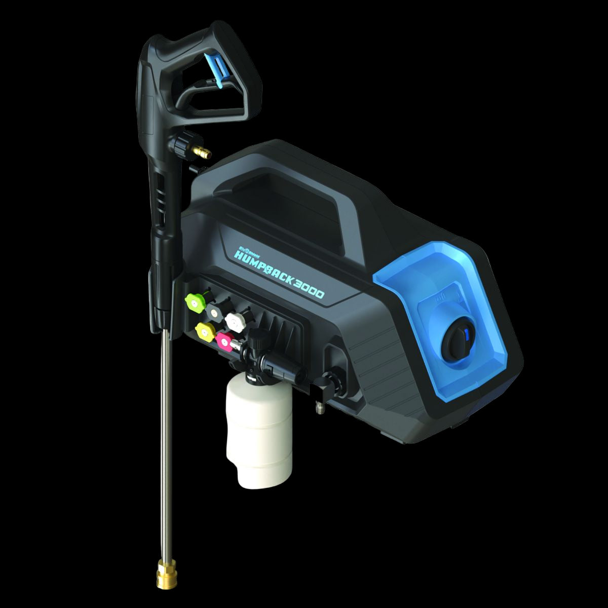 Blu Shield HumpBack Pressure Washer System 3000 PSI | Portable Wall Mount Unit