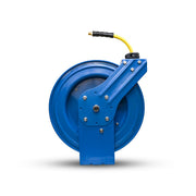OilShield, Class A, Rubber 3/8" X 35' Air Hose Single Arm 18 Gauge Retractable Reel. Includes 3' Jumper Hose, 3/8" Male-NPT, 300 PSI, Nitrile