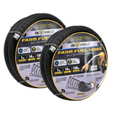 OilShield 1" Rubber Farm Fuel Transfer Hose with Static Wire