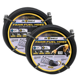 OilShield 1" Rubber Farm Fuel Transfer Hose with Static Wire