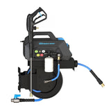 Blu Shield HumpBack 3000PSI All-in-One Electric Pressure Washer System, Auto-Retractable Hose Reel, Industrial Pump, Wall or Floor Mount