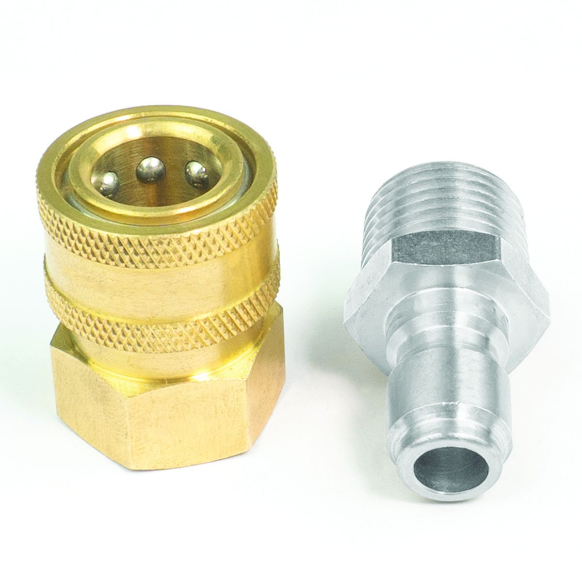 3/8" Quick Disconnect Male Plug X 3/8" Female Pipe Thread Pressure Washer Adapter