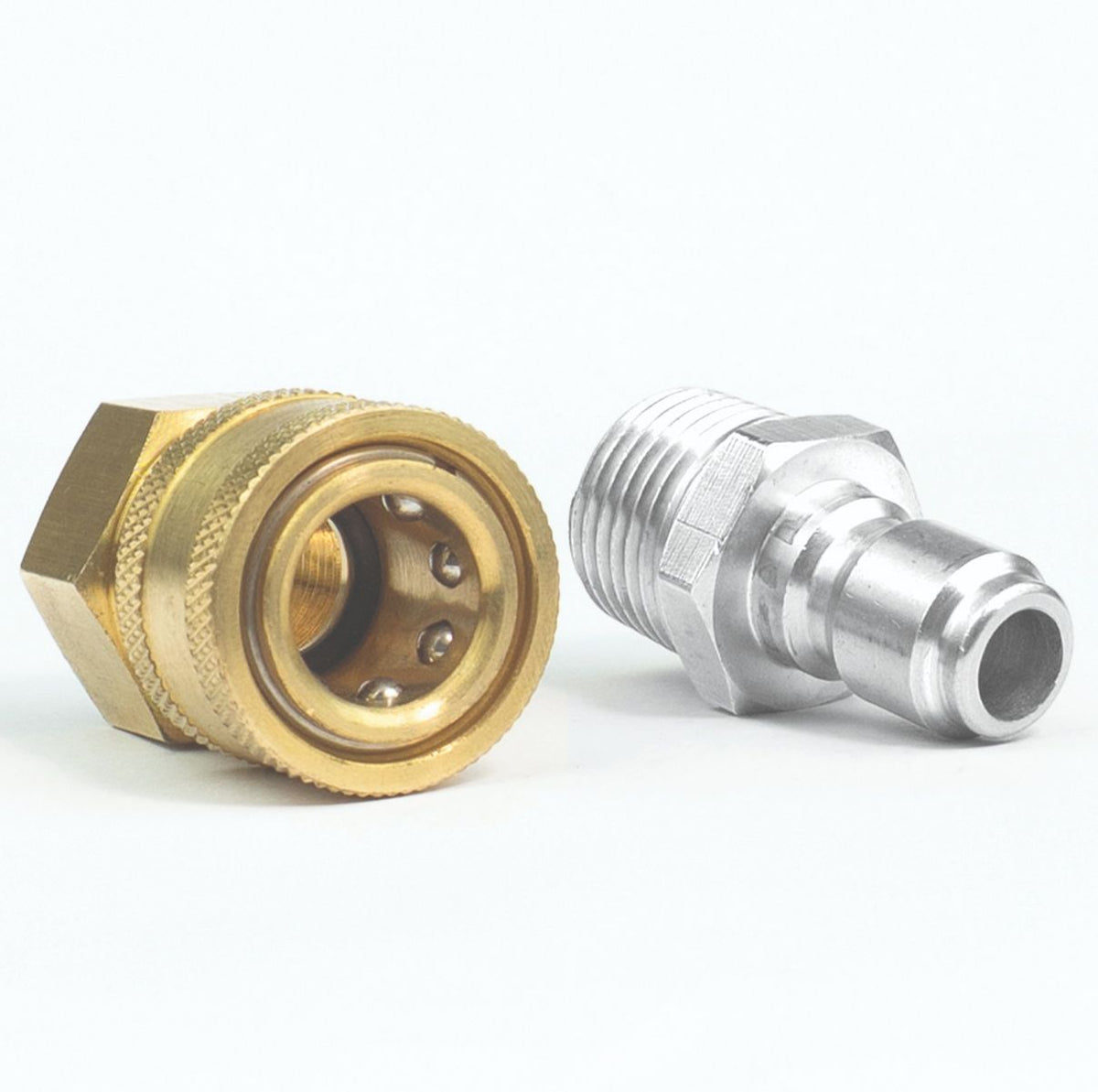3/8" Quick Disconnect Male Plug X 3/8" Female Pipe Thread Pressure Washer Adapter