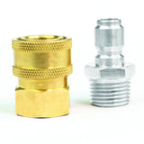 3/8" Quick Disconnect Male Plug X 3/8" Female Pipe Thread Pressure Washer Adapter