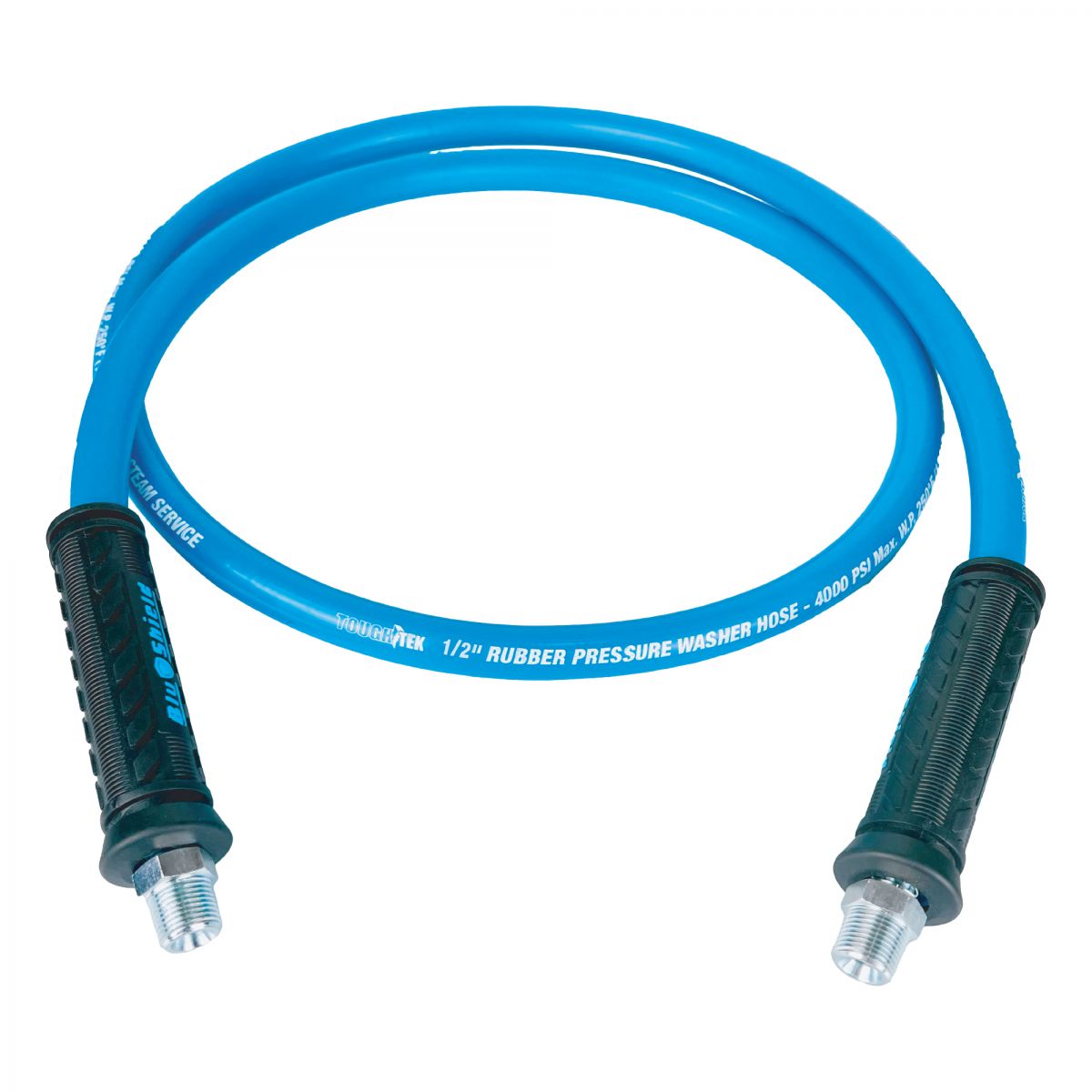 Blu Shield Tough Tek Rubber Pressure Washer Jumper Hose 1/2" X 6' (4000:16000 PSI) 2 Pack