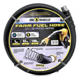 OilShield 1" Fuel Transfer Hose with MNPT Fittings for Gasoline, Diesel, Biodiesel and Kerosene