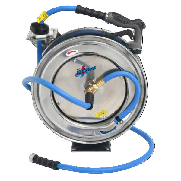 Stainless Steel Water Hose Reel 1/2" x 50'